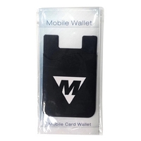 Smartphone wallet made of silicone with 3M adhesive and a stock... from ASI...