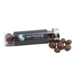 5 " Plastic Tube with Metal Cap-Chocolate Covered Peanuts