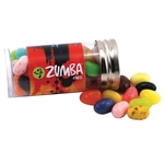 Jelly Bellys Candy in a 3 " Plastic Tube with Metal Cap