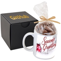 Premium Gift Box w/Full Color Mug & Dk Chocolate Almonds