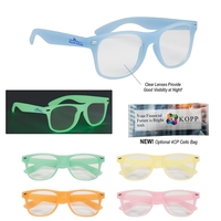 Glow-In-The-Dark Frame Glasses with Clear Lenses. All glass frames glow...