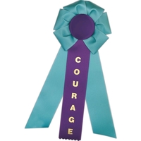 Custom Rosette; Head diameter 5", Overall Length 13", Streamer size 2"......