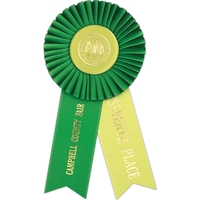 Custom Rosette; Head diameter 4-1/2", Overall Length 8-3/4", Streamer size...