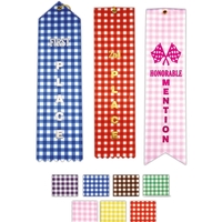 2" x 8" flat topped, Gingham Custom Ribbon.... from ASI 56100 Gemini Ind Inc...