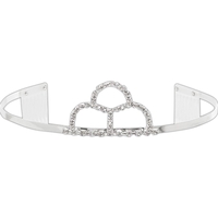 Silver tiara. Imports only. Available in silver only. Approximate height:...