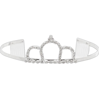 Silver tiara. Imports only. Available in silver only. Approximate height:...