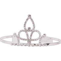 Silver tiara. Imports only. Available in silver only. Approximate height:...