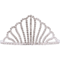 Silver tiara. Imports only. Available in silver only. Approximate height:...