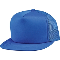 5 Panel Unstructured High Crown Cap with Mesh and Plastic Snap... from ASI...