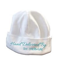 Infant's white knit cap made of 100% cotton.... from ASI 88310 Southeast...