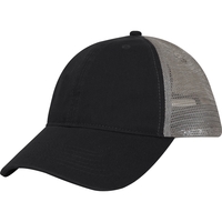 6 Panel Unstructured Mid Crown w/Mesh Cap