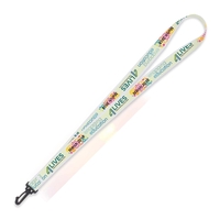 3/4" x 18" soft polyester lanyard with choice of attachment and... from ASI...