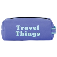 Neoprene toiletries bag inspired by the classic Dopp kit; features colored......