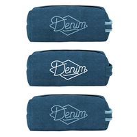 9.5" x 5.5" x 3.75" denim neoprene toiletries bag inspired by... from ASI...