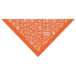 Rotary Dyed Cotton Custom Color Pet Triangle Small-USA Made