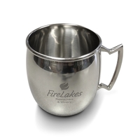 A stainless steel mule mug with your logo laser etched onto... from ASI 39850...