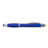 Combination gel highlighter with a cap and smooth-writing stylus pen in......