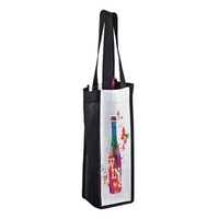 4" x 4" x 13" non-woven PET wine bottle tote with... from ASI 35290 American...