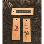 1" x 3" - Wood Veneer Tags - 1 Sided