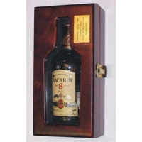Wooden wine bottle gift box measures 6" x 12" and is... from ASI 92531 Unique...