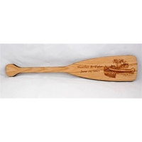 Promotional wooden paddles measure 3 1/2" x 18" and are great... from ASI...