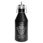 Polar Camel 64 oz. Black Growler w/ Swing-Top Lid