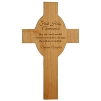 Customizable 8" x 13.625" x 0.75" wooden cross with oval centerpiece.... from...
