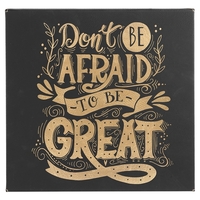 Premium leatherette wall art sign measures 14" x 14" and is... from ASI 92531...