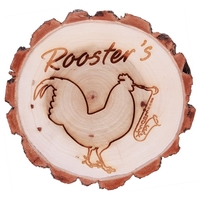 Wooden sign with bark edges measures 7" and makes for a... from ASI 92531...