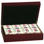 Rosewood Finish Golf Ball Box (balls not included)