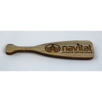 4" x 1" x 0.1875" paddle-shaped wooden magnet. Made in the... from ASI 92531...