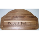 2" x 10" - Hardwood Sign and Holder - Door or Wall