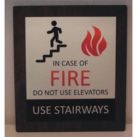 Color-printed sign measures 6" x 8" and is made of aluminum,... from ASI...