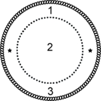 The 2" rubber stamp seal can be designed to your business... from ASI 92531...