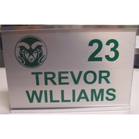Color-printed, aluminum sign measures 4" x 6" and provides great image......
