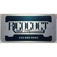 Color-printed, aluminum sign measures 2" x 4" and provides great image......