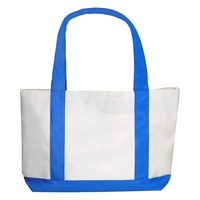 18.5" x 14.5" canvas tote/shoulder bag with colored bottom.... from ASI 39552...