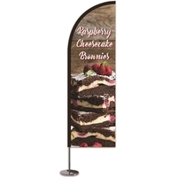 5.5" x 17.75" single-sided knit polyester blade-shaped desktop flag.... from...