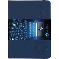 5" x 7"Hard cover journal, deboss imprint, full-color graphic wrap, white......