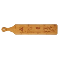 This 4" x 22 bamboo cheese board is engraved with your... from ASI 92531...