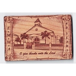 3" x 3" - Wood Veneer Magnets - Color Printed