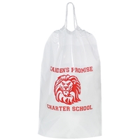 Cotton Cord Drawstring Plastic Bag - Flexo Ink