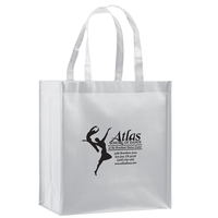 12" x 8" x 13" glossy metallic non-woven PP laminated tote... from ASI 35290...