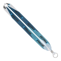 Import Rush 1" Dye-Sublimated Lanyard with Crimp & Ring