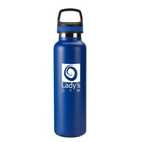 20 oz. stainless steel bottle, double-wall, vacuum-insulated with copper...