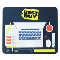 Rectangular mousepad that also works as a screen cleaner; 9.5'W x... from ASI...