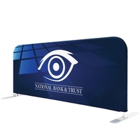 78" x 35" lightweight portable indoor barrier display w/ feet (crowd... from...