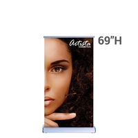 33.5" wide retractable banner stand with travel bag.... from ASI 30442 Above...