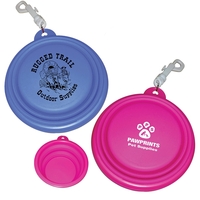 Collapsible pet bowl with clip attachment for easy travel... from ASI 58805...
