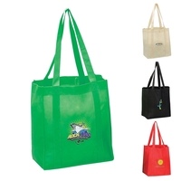 Grocery tote features a cardboard bottom for added support.... from ASI 79384...